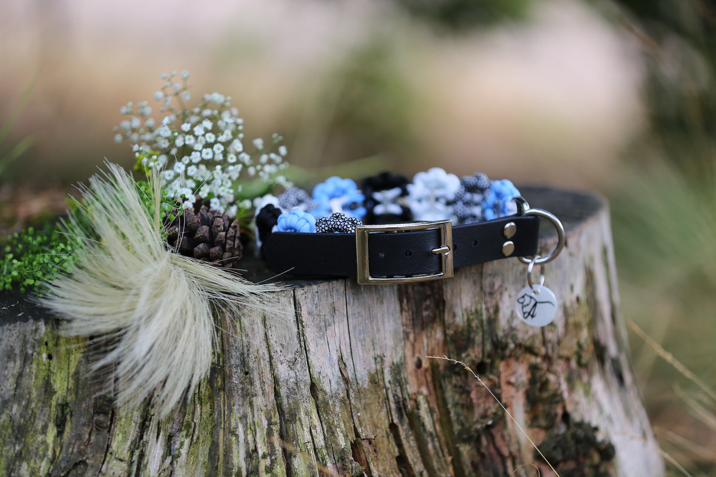Individuelles Halsband "Daisy" aus Paracord